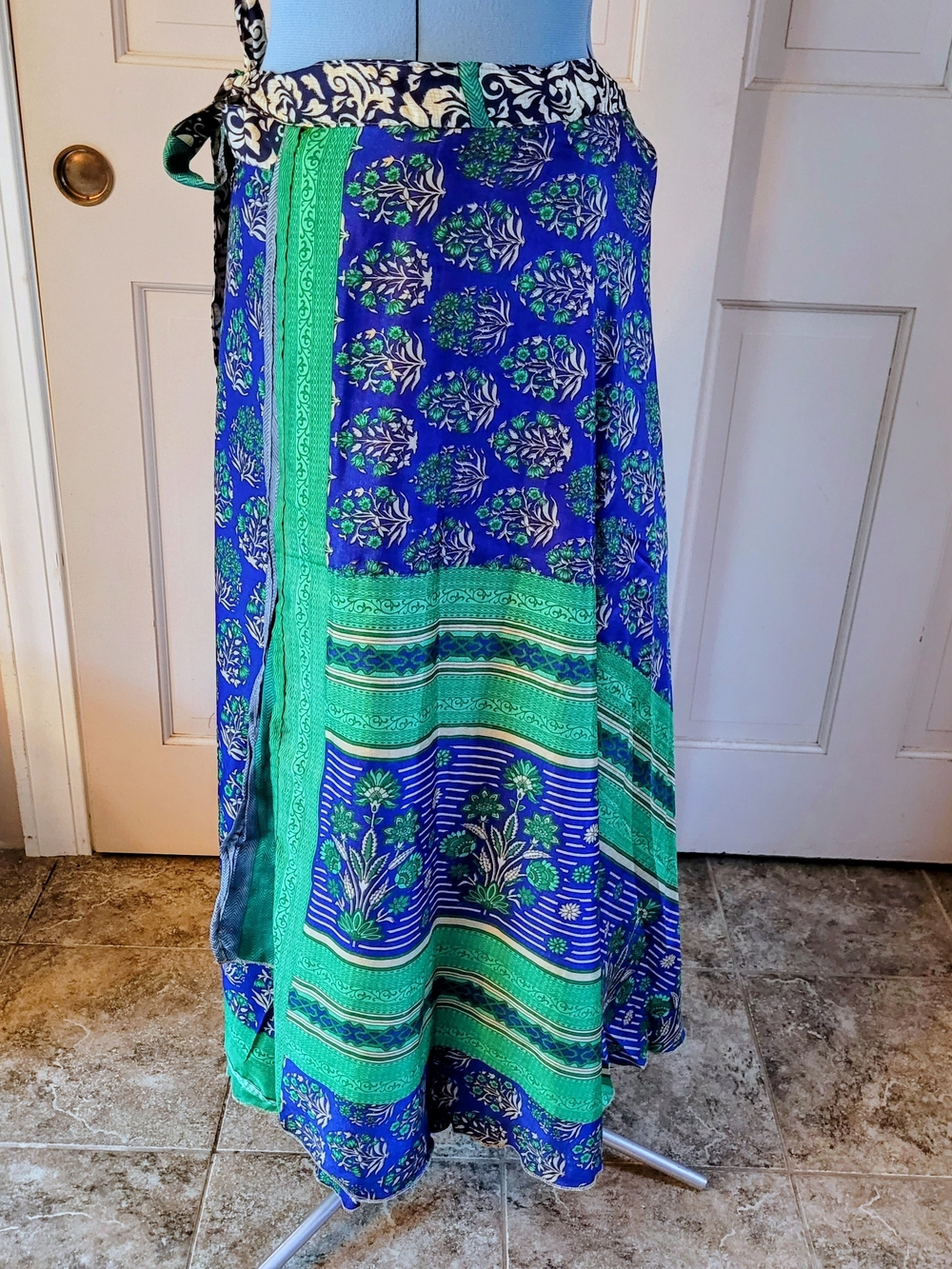 Gopal Reversible Silk Sari Skirt One Size Multiple Colors, Come As They Are